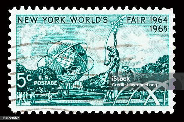 Fair 1965 Stock Photo - Download Image Now - World's Fair, 1965, Postage Stamp