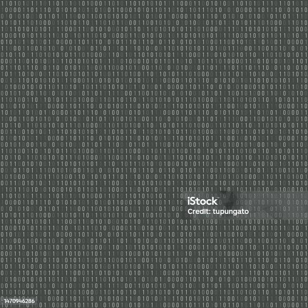 Binary Code Computer Texture Stock Illustration - Download Image Now ...