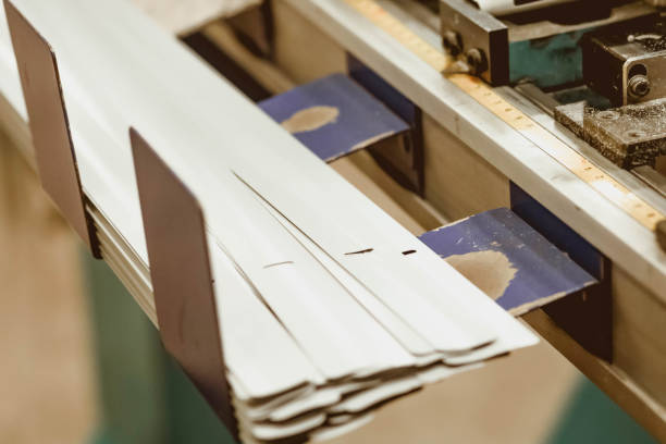 istock Machine for making metal blinds. Factory 1470948047