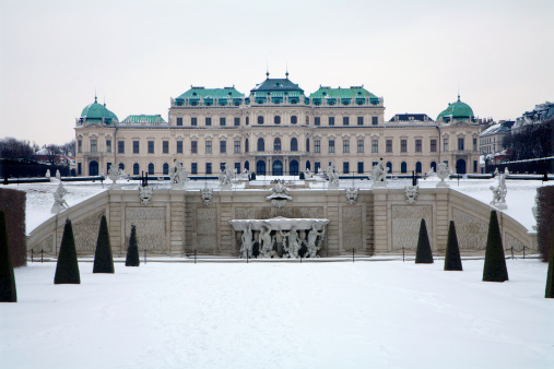 Vienna - Belvedere palace in winter