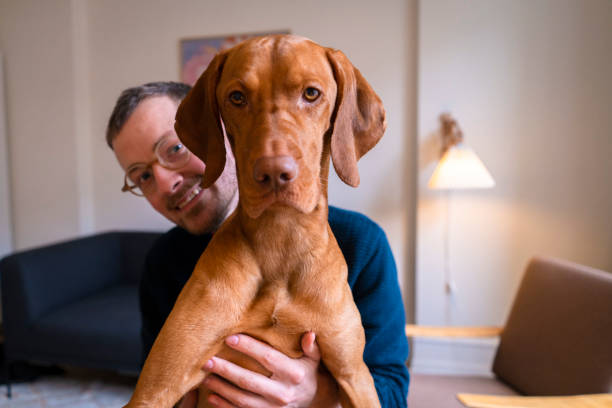 istock Happy Dog and Owner Smile for the Camera 1470948559