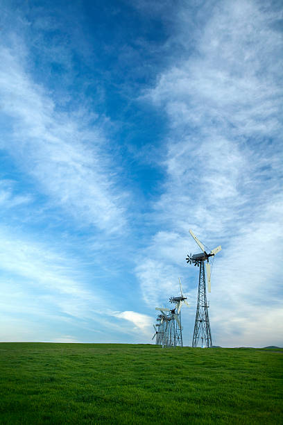 Windmills stock photo