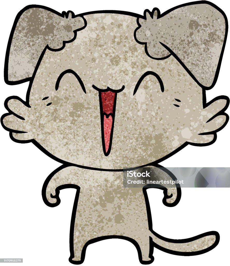 Hạnh Phúc Chú Chó Nhỏ Hoạt Hình Hình minh họa Sẵn có - Tải xuống ...