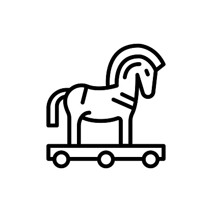 Trojan icon in vector. Logotype