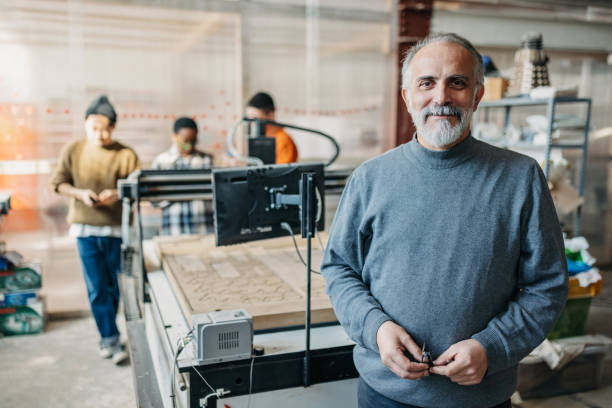 istock Senior man wearing grey turtle neck blouse portrait 1470958733