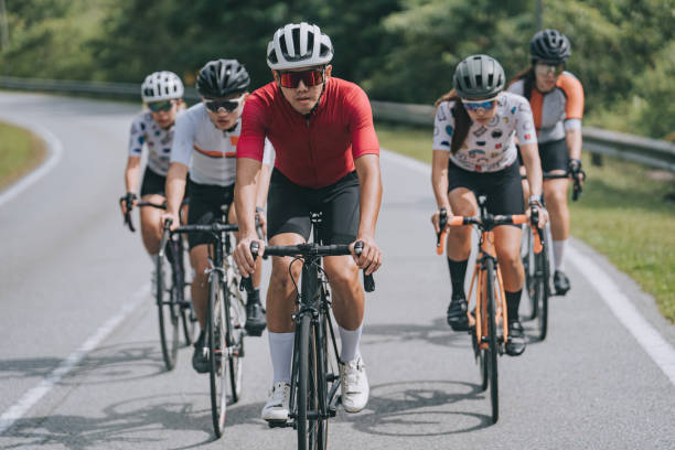 istock Asian Chinese Cycling Team practicing during weekend morning in rural scene 1470959737