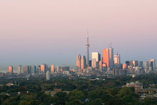 First light shines on Toronto