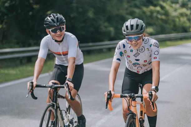 istock Asian Chinese cyclist friends enjoying weekend outing 1470962339