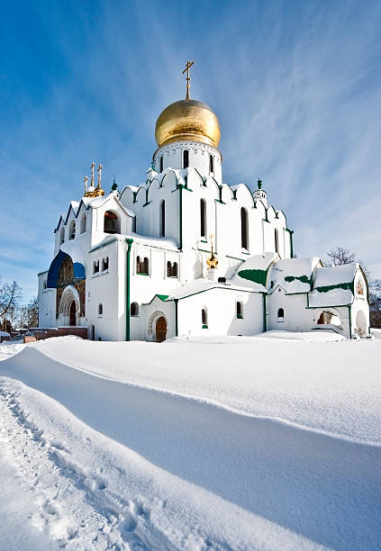 istock Church in sunny winter day 147096247