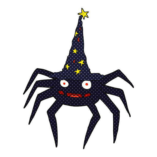 istock freehand drawn cartoon halloween spider in witch hat 1470964819