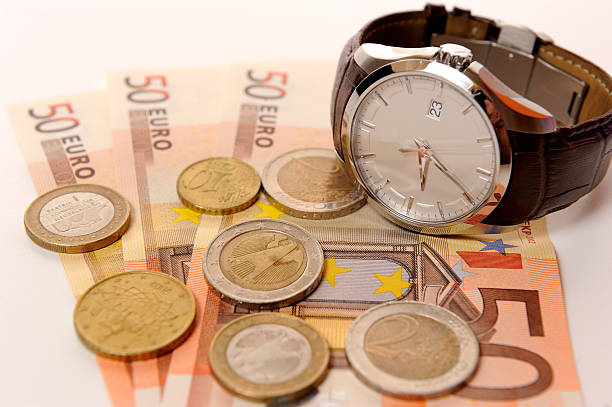 Time is money stock photo