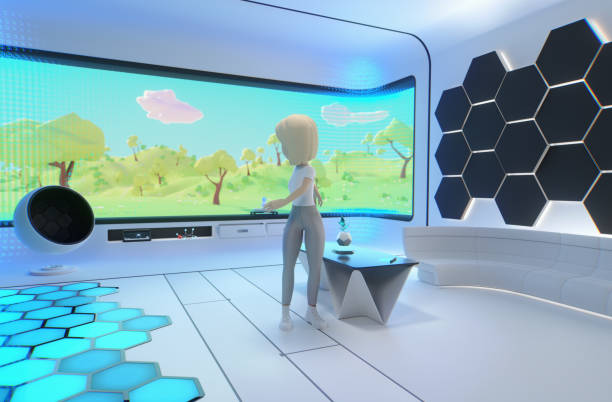 istock A woman that just entered the metaverse in virtual reality 1470966127