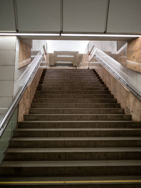istock bottom view of stairs in underground passage 1470966332