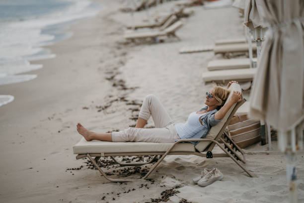 istock Woman relaxing on vacation 1470967806