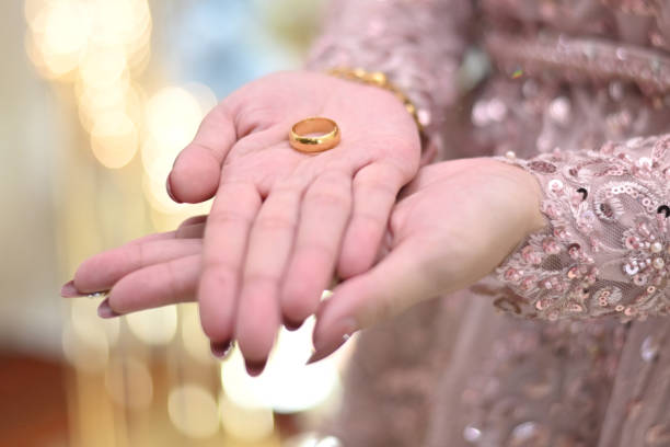 istock Woman showing engagement ring 1470970731