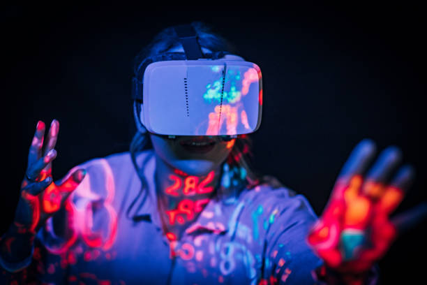 istock Woman in virtual metaverse world 1470970733