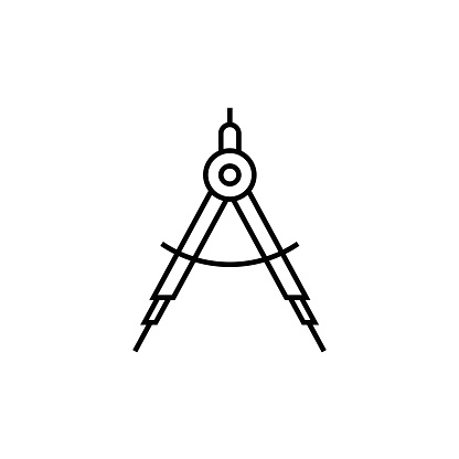 Compasses Line Icon