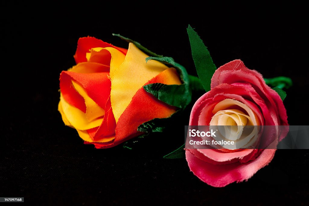 Artificiais rosas artesanal - Foto de stock de Amarelo royalty-free