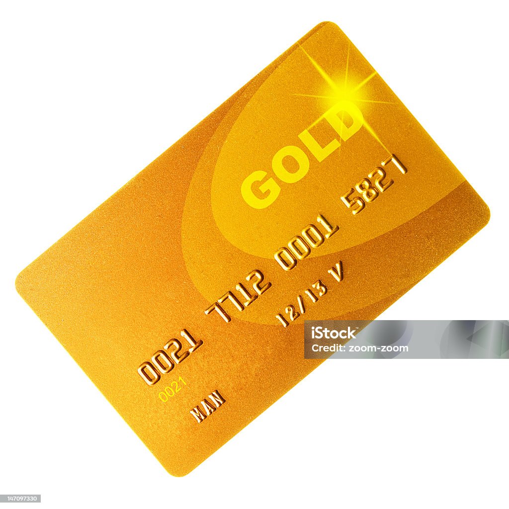 Gold cartão de crédito - Foto de stock de Gold Card royalty-free