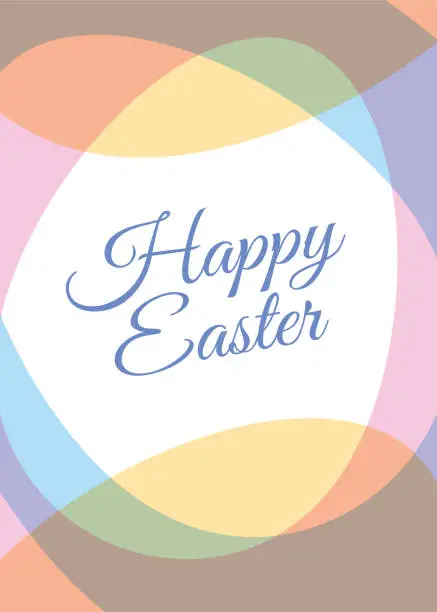 Vector illustration of Easter Greeting Card with Eggs Frame.