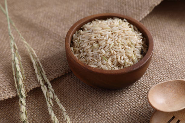 istock Organic raw brown rice in close up 1470977260