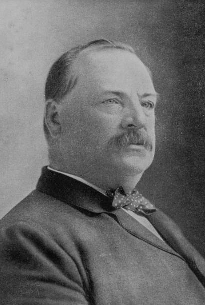 Famous American People: Grover Cleveland Famous American People: Grover Cleveland grover cleveland stock illustrations