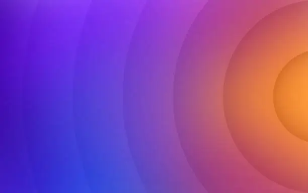 Vector illustration of Gradient Glow Rings Concentric Circles Background