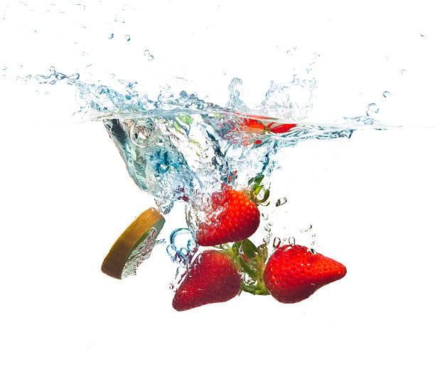 istock Strawberry and kiwi fruit splash 147098903