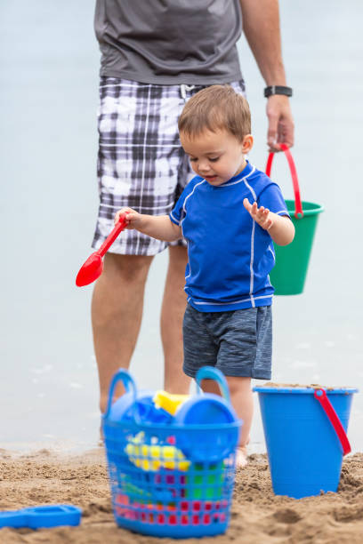 istock Toddler Boy At Beach on Summer Day 1470989706