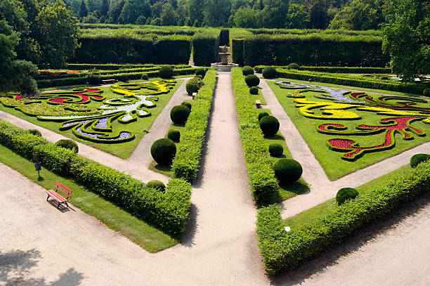 istock Flower garden in Kromeriz 147099106