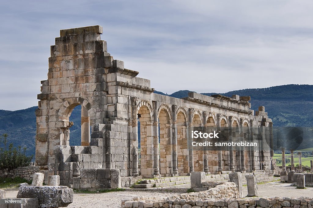 Ruínas em volubilis - Royalty-free Antigo Foto de stock