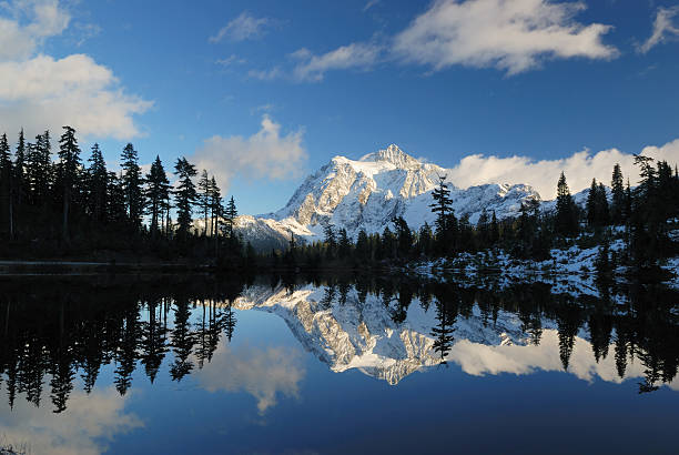 istock Mt Shuksan and Picture Lake 147099181