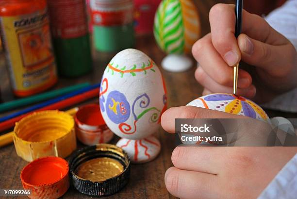 Easter Eggs Stock Photo - Download Image Now - Painting - Activity, Art, Art And Craft