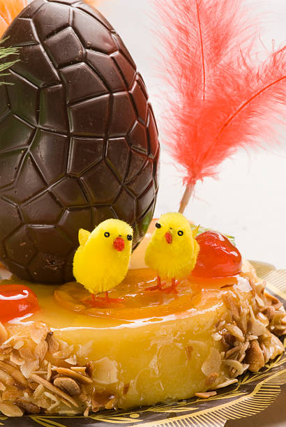 Spanish cuisine. Easter cake. stock photo