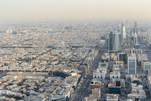 General view of the Riyadh downtown in Saudi Arabia.