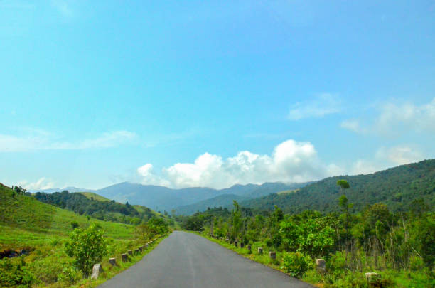 Scenic view of Kuduremukh mountains