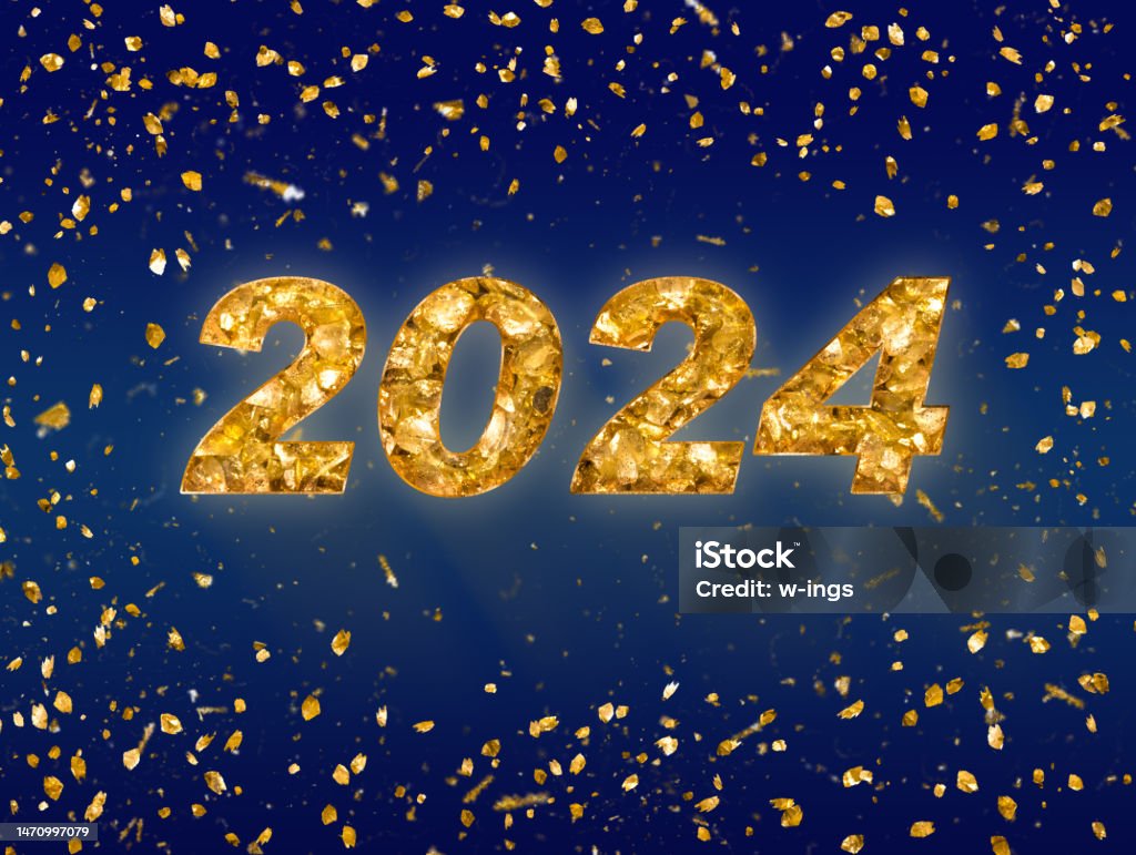 Word 2025 Beside Of Golden Particels Stock Photo Download Image Now
