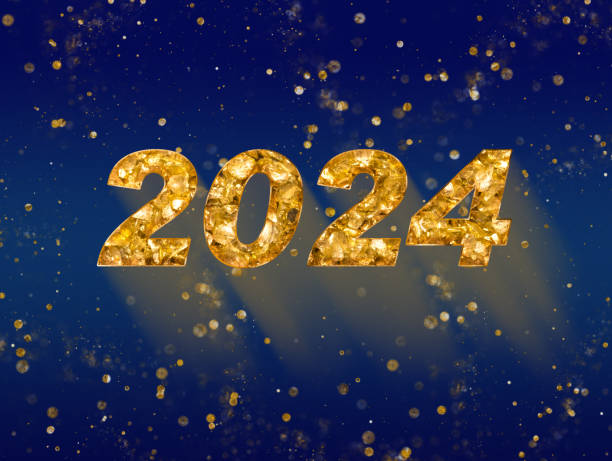 istock word 2024 beside small golden particels 1470997338