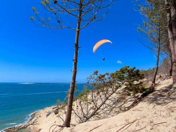 istock Paraglider over the Pilat dune near Arcachon 1470997370