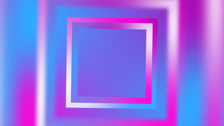 Abstract purple and pink gradient squares bright juicy blurred abstract loop background. Video 4k