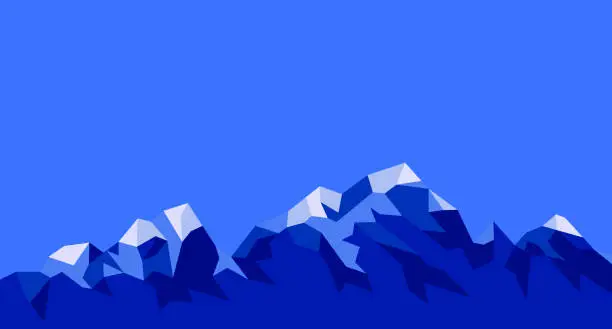 Vector illustration of Mountain Abstract Background