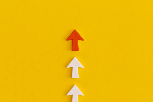istock Business concept growth success process. Top view with copy space. Flat lay. 1471014889