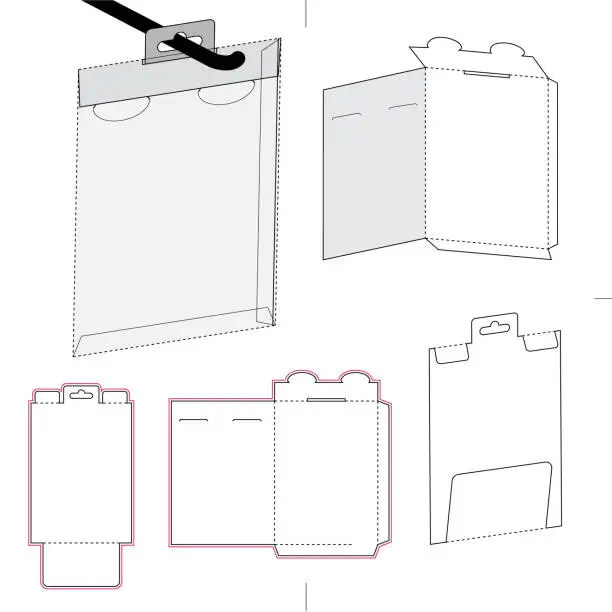 Vector illustration of Slim Phone and Tablet Screen Envelope Package