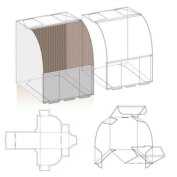 Vector illustration of Retail Shelf Package