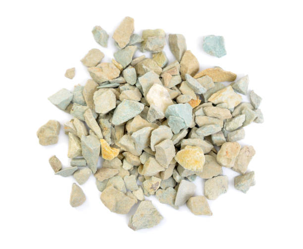 istock Natural Zeolite mineral Rocks. Isolated on white background 1471021868