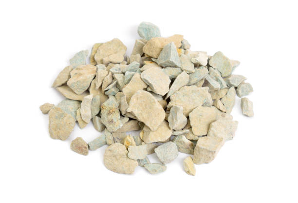 istock Natural Zeolite mineral Rocks. Isolated on white background 1471022168