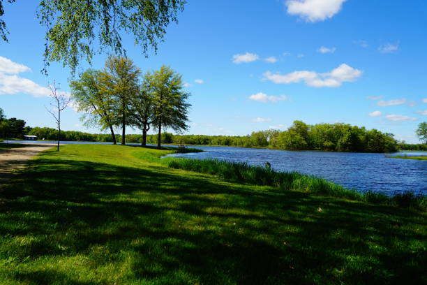 istock Lush green community park during the spring time. 1471032142