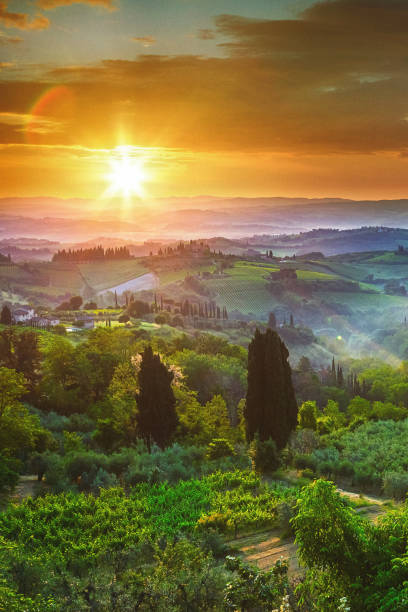 istock Sunrise in Tuscany 1471033645