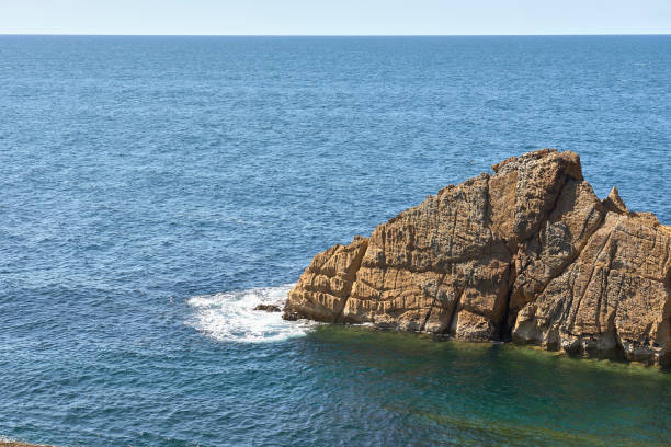istock Beach of Liencres, Costa Quebrada, on a sunny day 1471034298