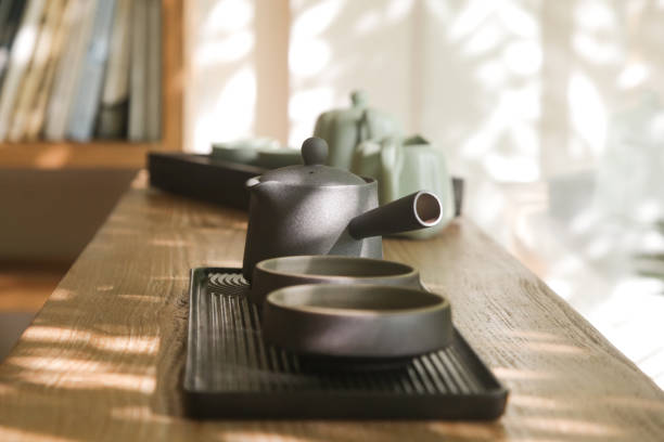 istock Tea set ready for traditional Chinese tea ceremony. 1471040861